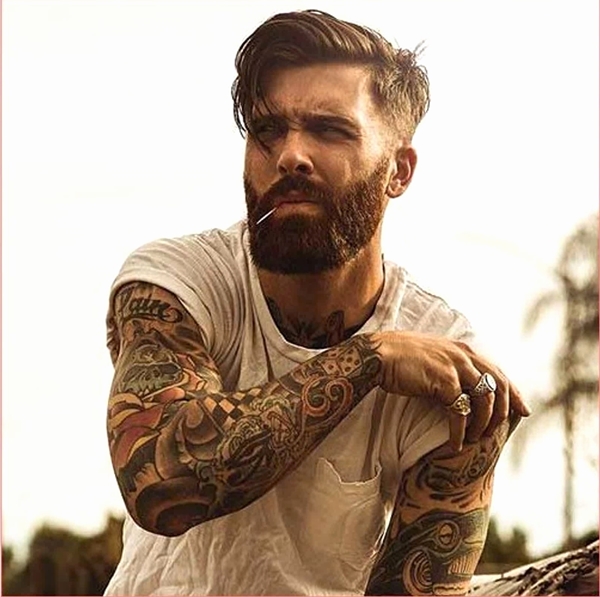 40 Viral Undercut Hairstyles with Beard , Machovibes