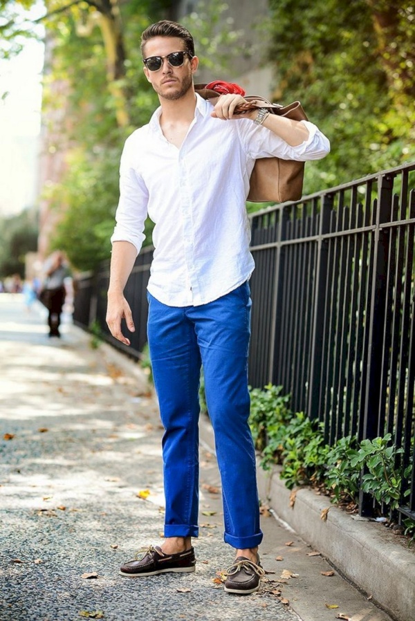 light blue trouser
