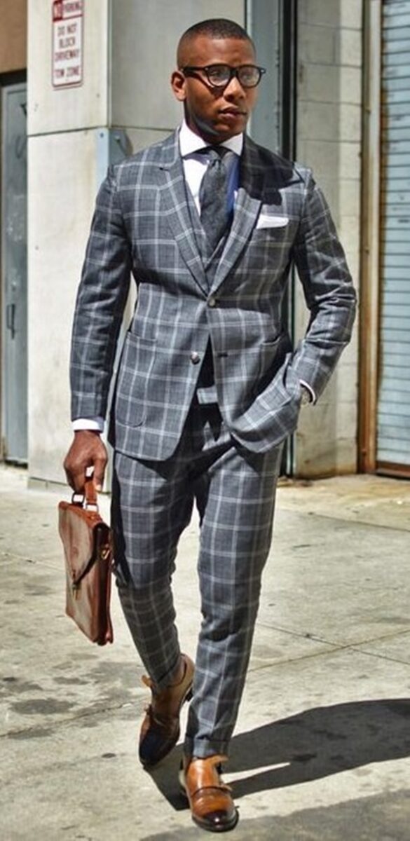 best-tailored-checkered-suits-men