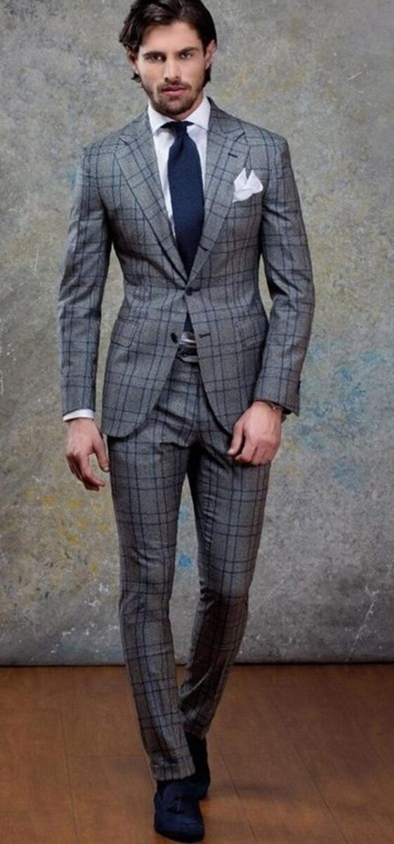 best-tailored-checkered-suits-men