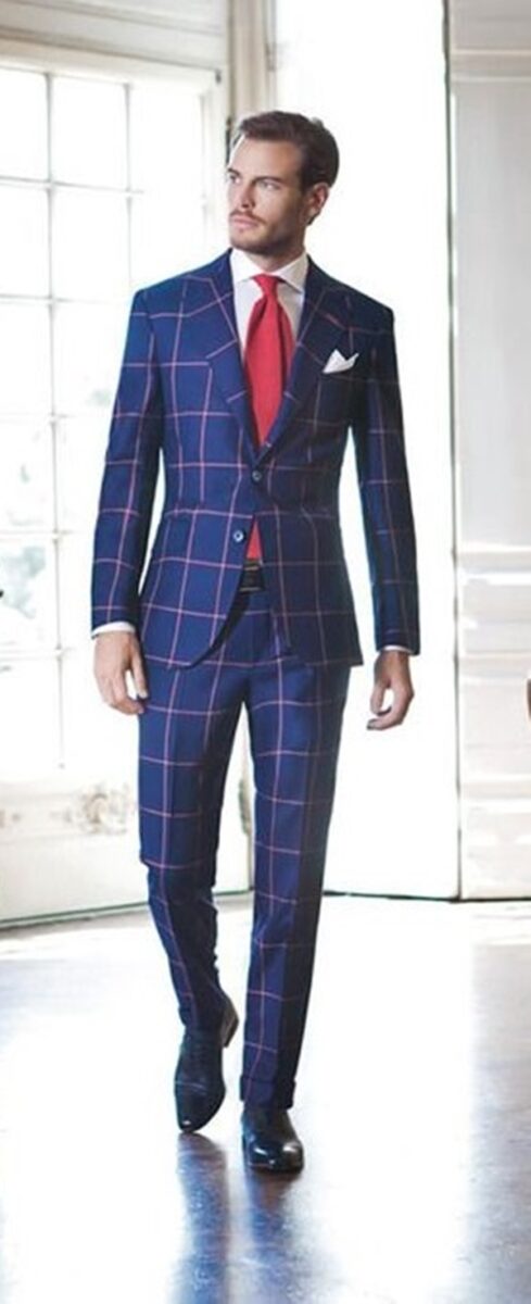 best-tailored-checkered-suits-men