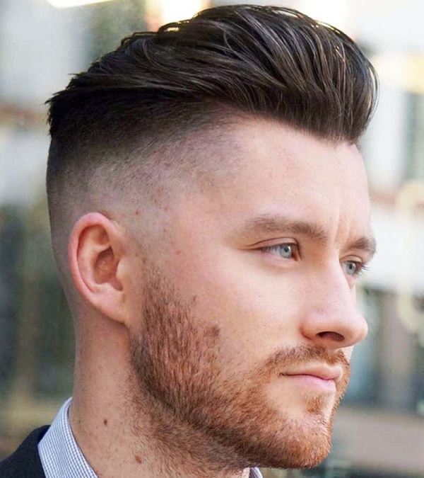 Viral Undercut Hairstyle With Beard For Men