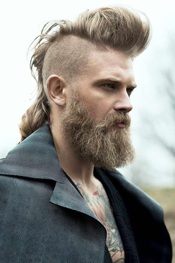 Viral Undercut Hairstyle With Beard For Men