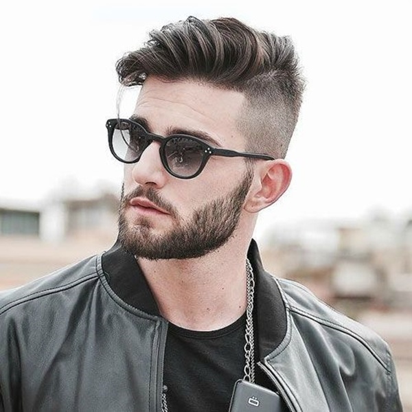 Viral Undercut Hairstyle With Beard For Men