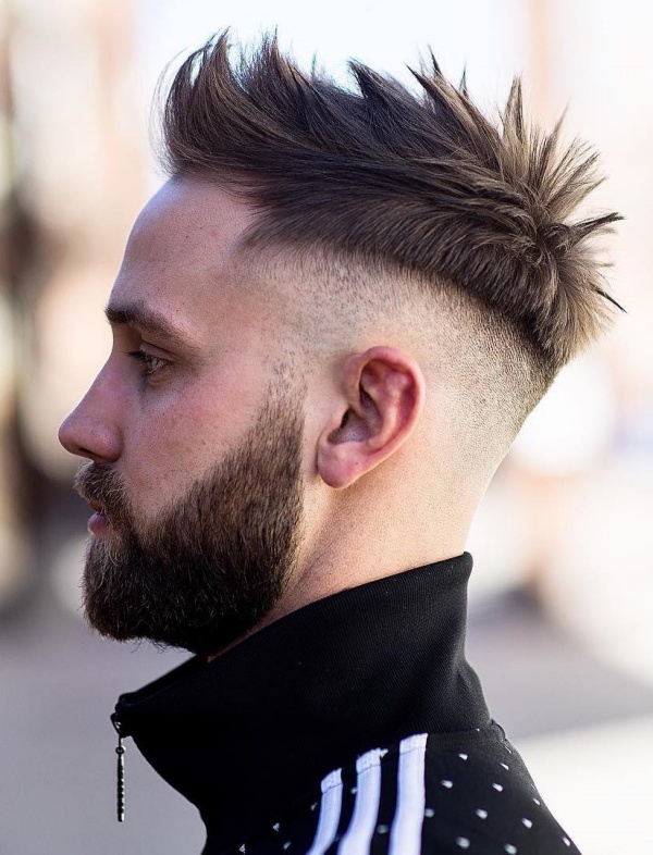 Viral Undercut Hairstyle With Beard For Men