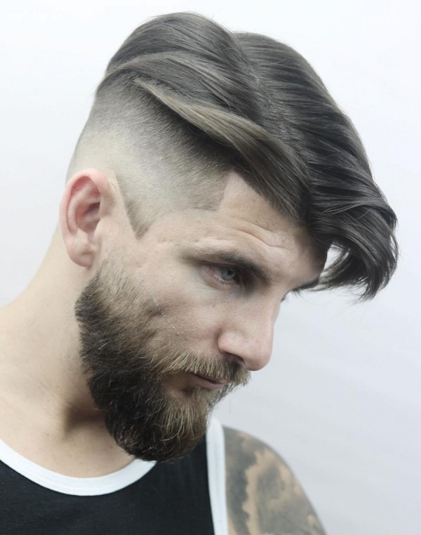 Viral Undercut Hairstyle With Beard For Men