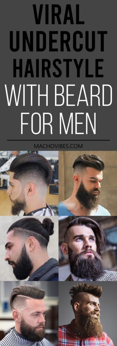 Viral Undercut Hairstyle With Beard For Men