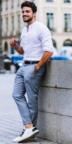 40 Best Tucked In Shirt Outfits For Men – Macho Vibes