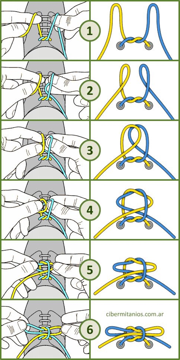 30 Different Shoelace Knot Style 