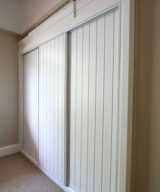 Crafting Elegance: Fully Framed Sliding Wardrobe Doors in Unpainted VJ Routed MDF